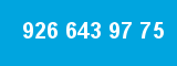926 643 97 75 926 643 97 75